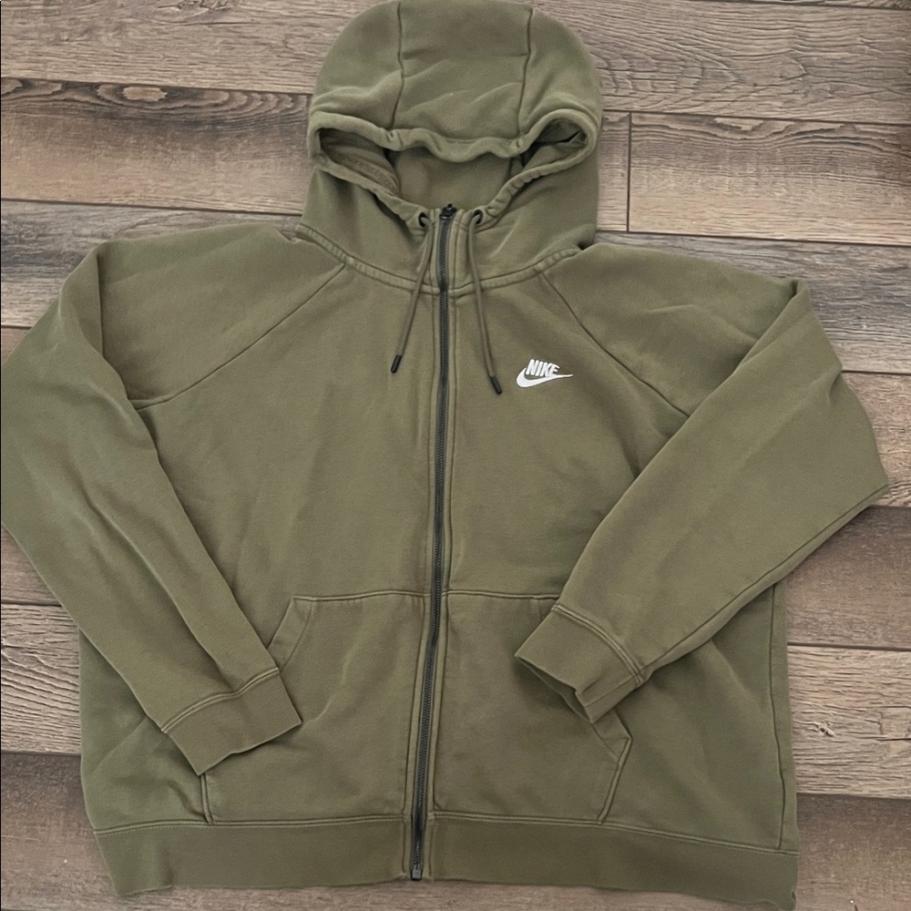 Nike Men's Olive Full-Zip Hoodie